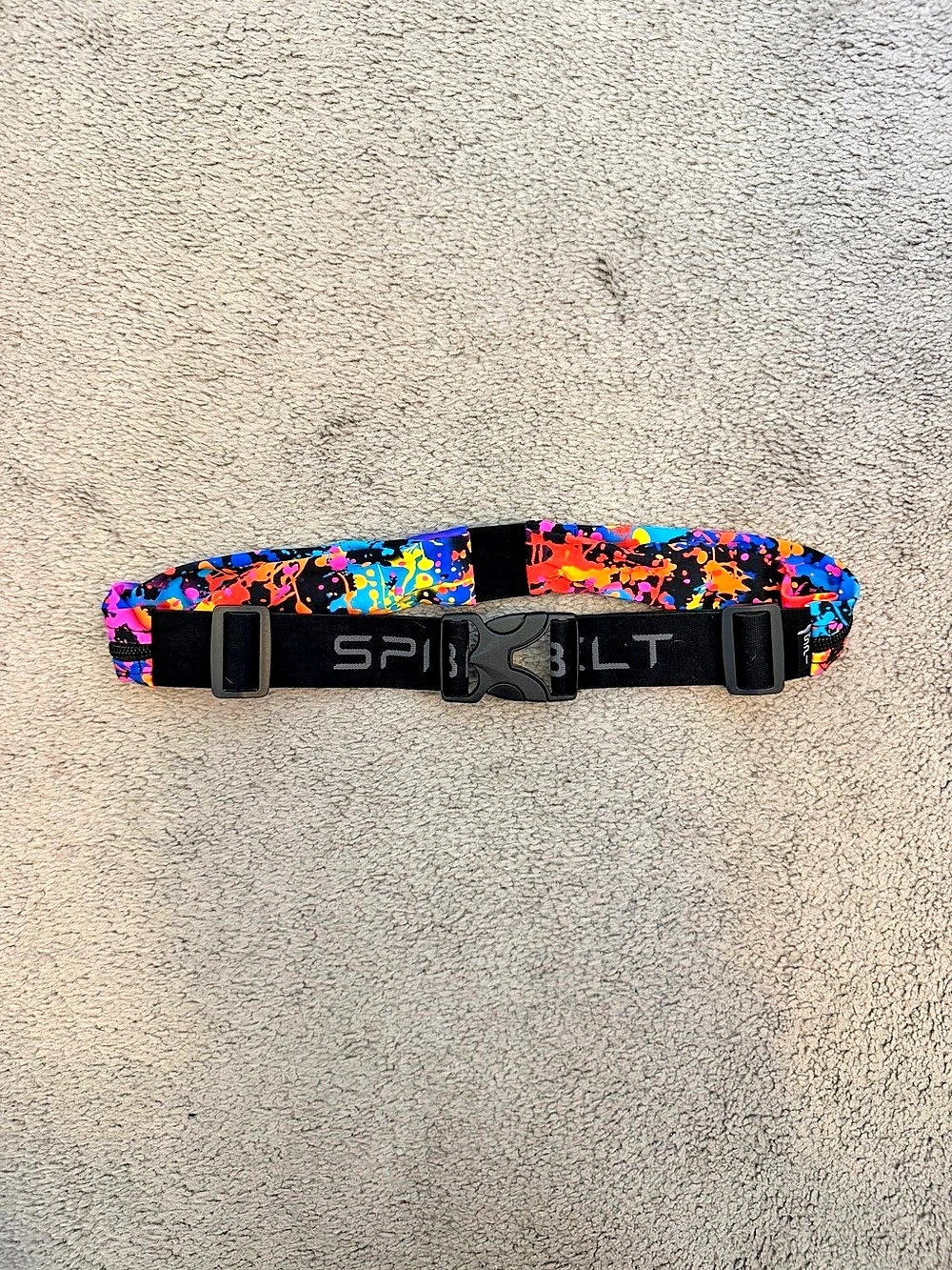 SPIBELT 2 Picket Running Belt Black & Multicolor